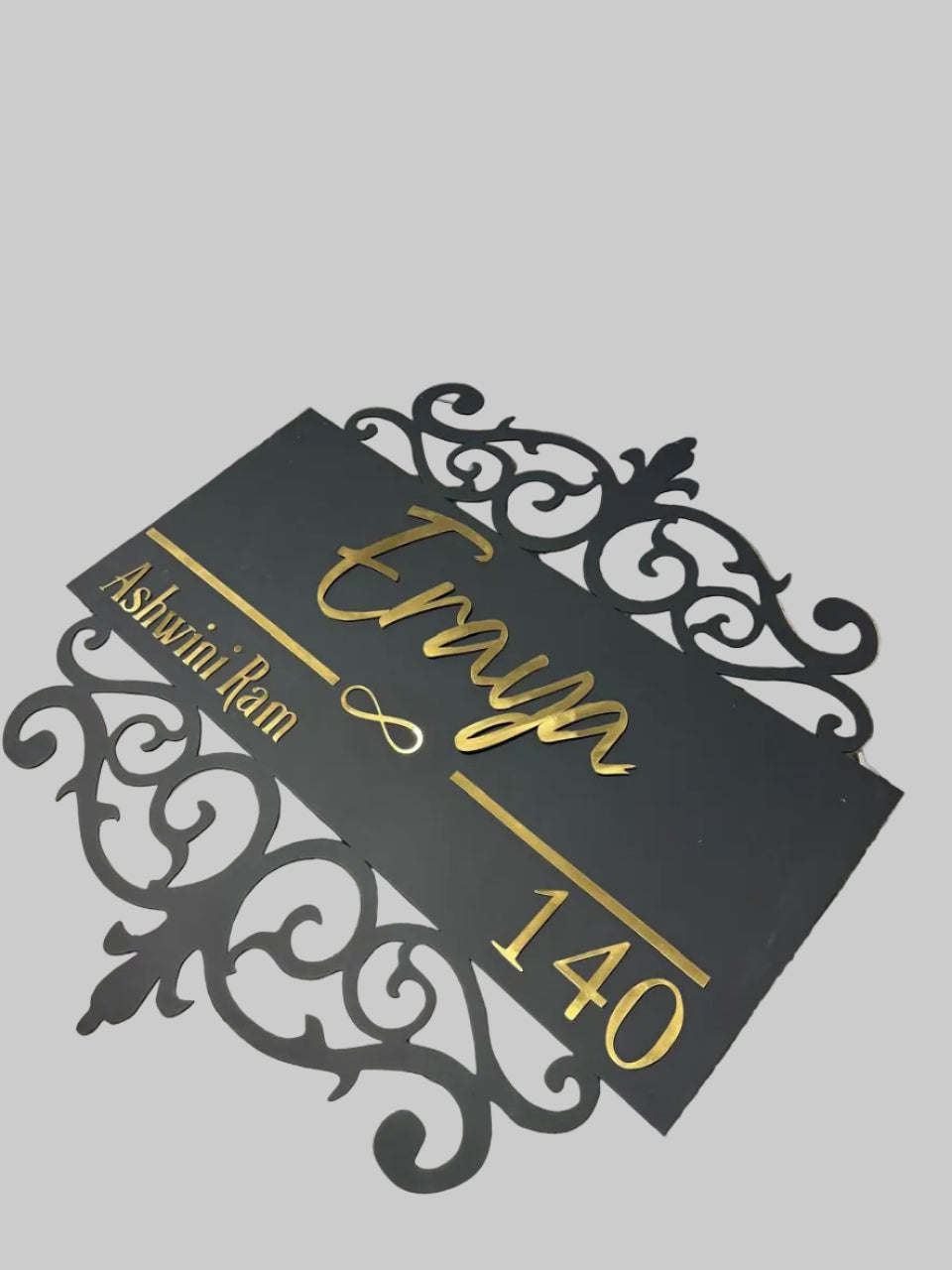 Filligree Metal Name Plate