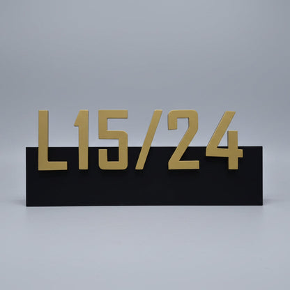 L15 Metal Home Name Plate