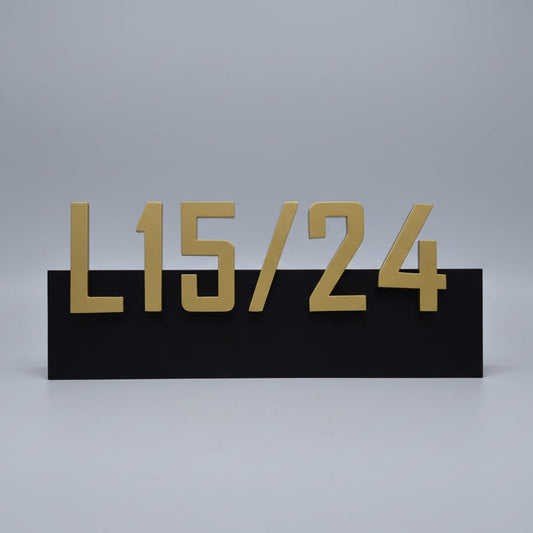 L15 Metal Home Name Plate