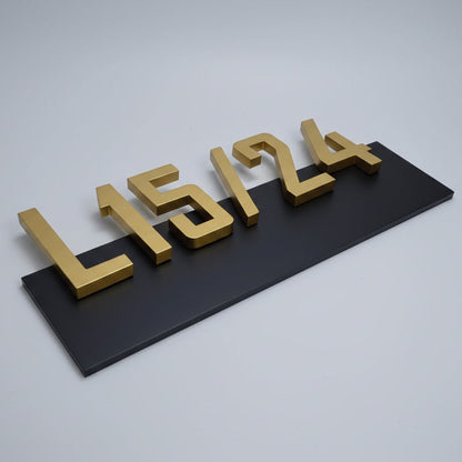 L15 Metal Home Name Plate