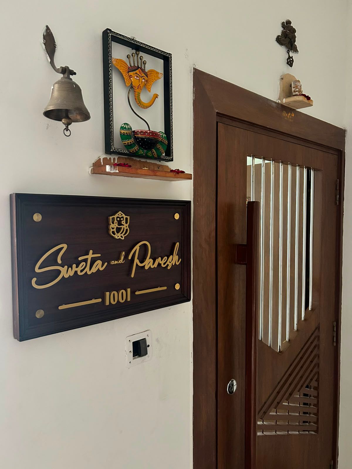 Outer Frame Wooden Nameplate