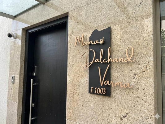 Curved Strip Style Name Plate