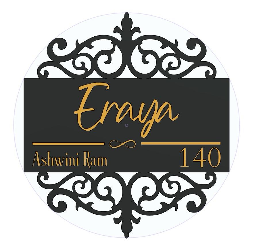 Filligree Metal Name Plate
