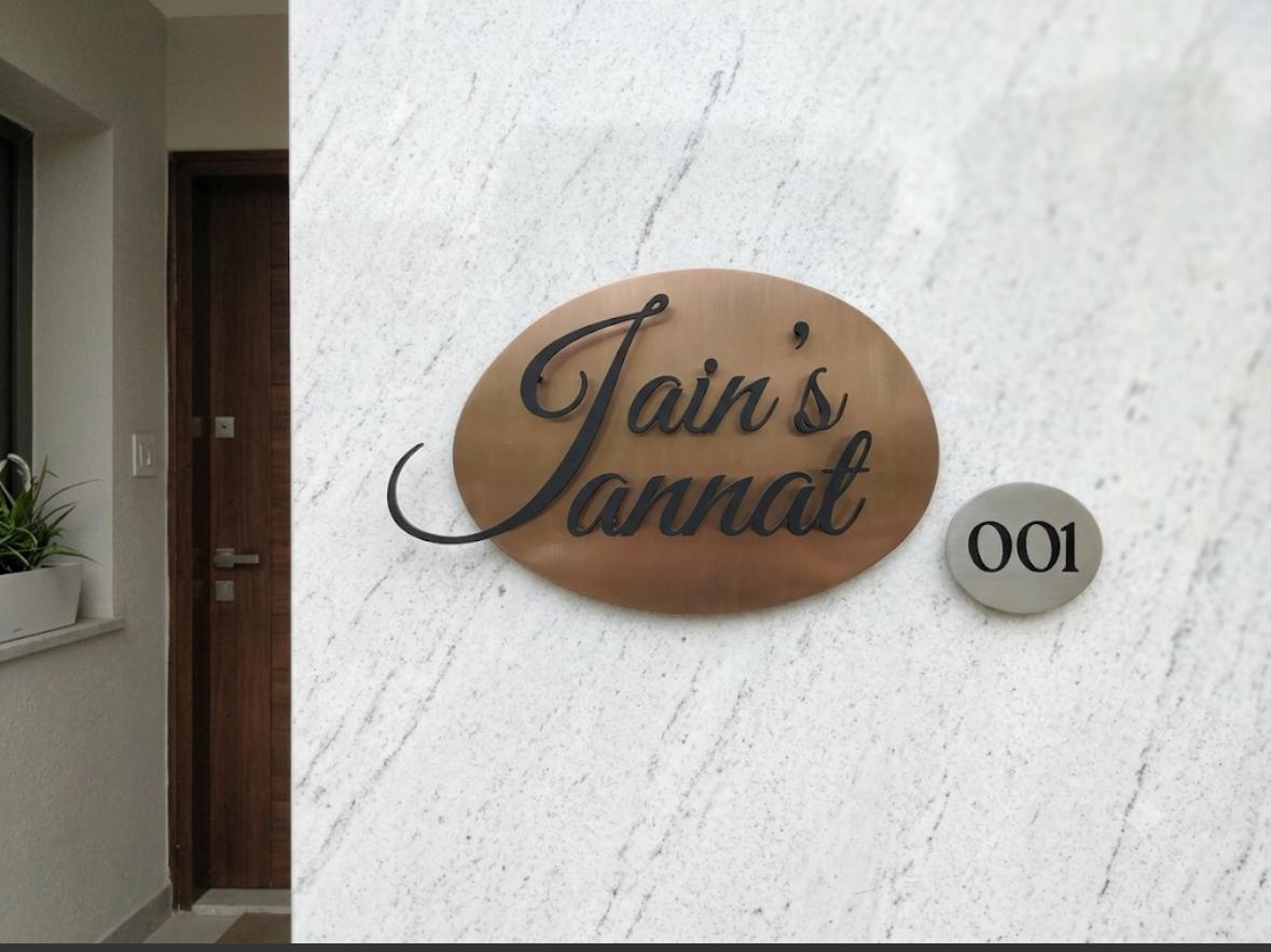 Stainless Steel Metal Name Plate