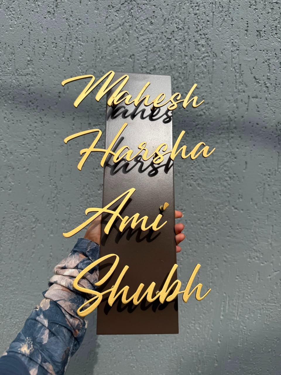 Strip Style Metal Name Plate