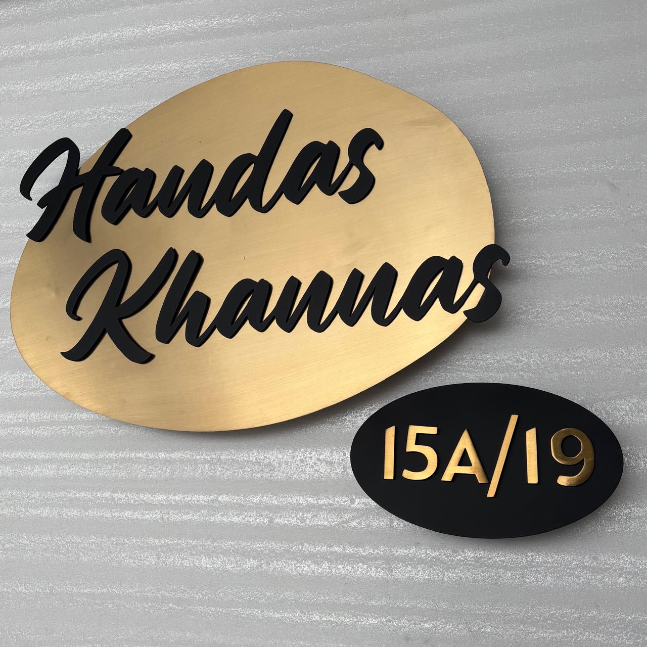 Stainless Steel Metal Name Plate