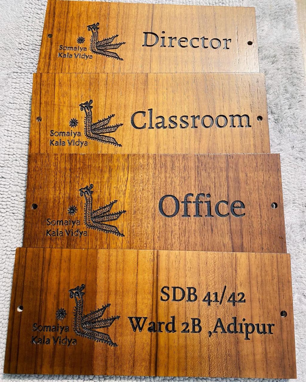 Office & Hotel Room Number Name Plate