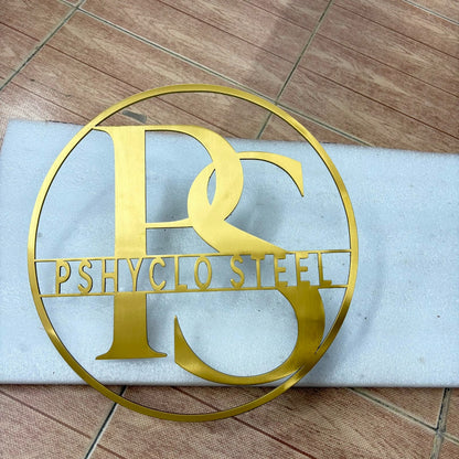 Gold Steel Nameplate