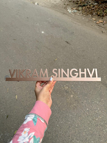 Metal Letters Name Plate