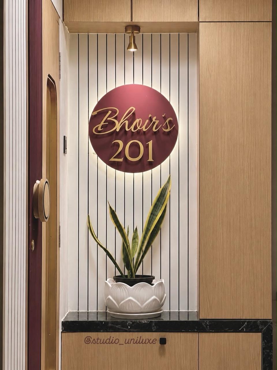 Letters cutout Metal Name Plate