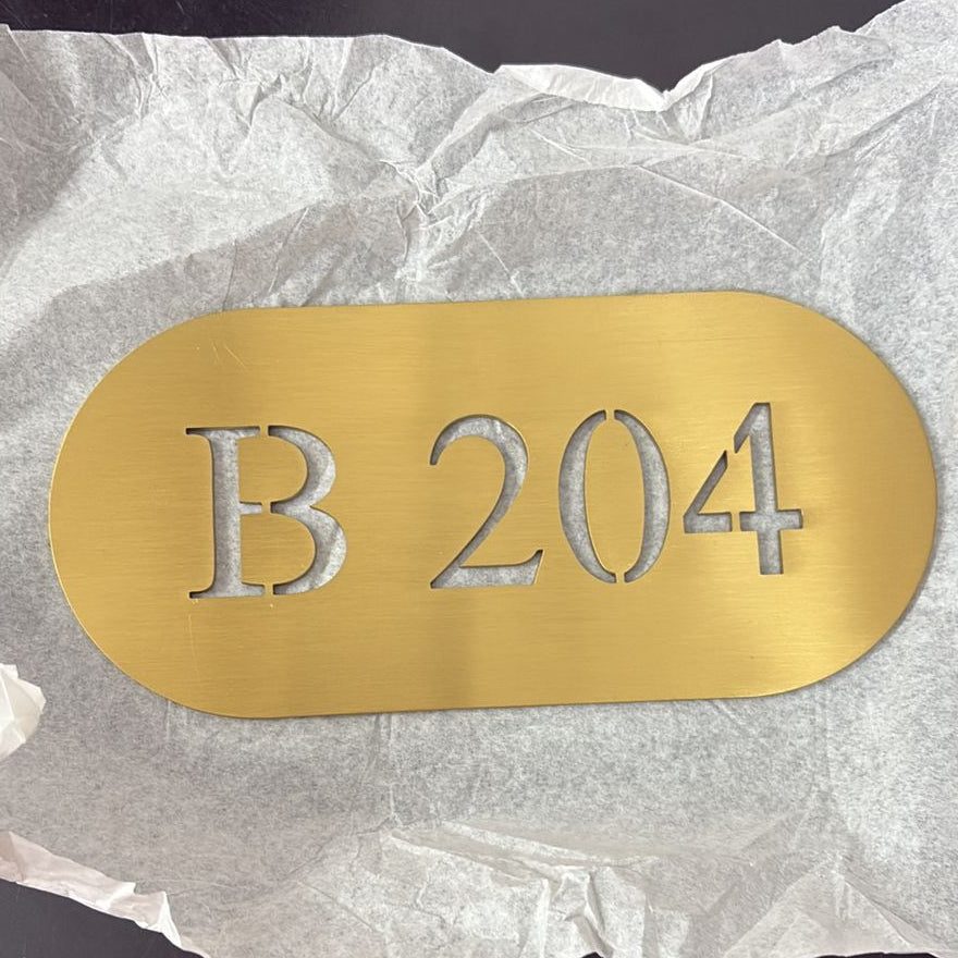 Office & Hotel Room Number Name Plate