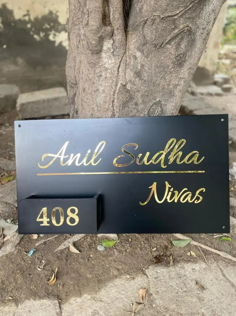 Pot Wooden Name Plate