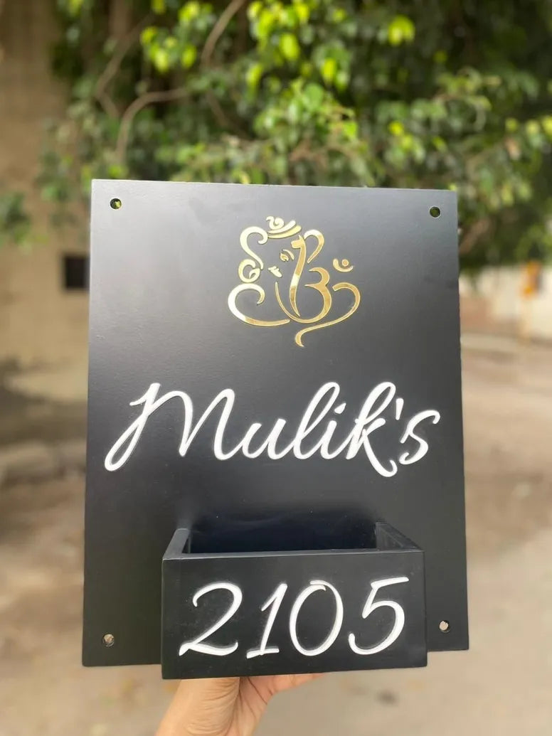 Pot Wooden Name Plate